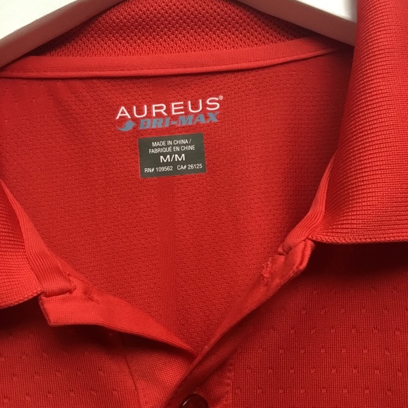 NWOT Aureus Dry Max Golf Polo Size M Club de Golf de l’Ile de Montreal Logo - Picture 2 of 6